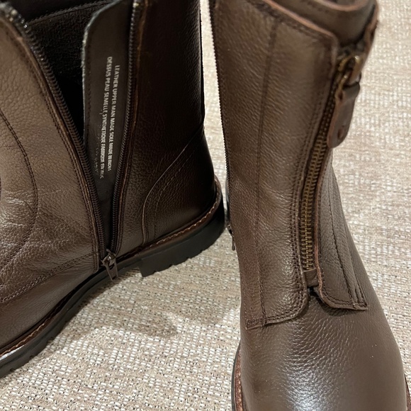 Alberto Torresi brown leather ankle boots NWOT - Picture 7 of 8